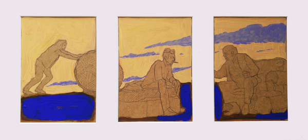 Phylactère XVIII - tempera - 53x26